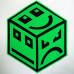 POLY Cube Logo - Green Black/White