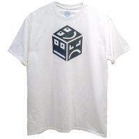 POLY Cube Logo INV - grey/white
